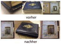 Fotoalbum mit Spieluhr vorher - nachher vorher nachher3